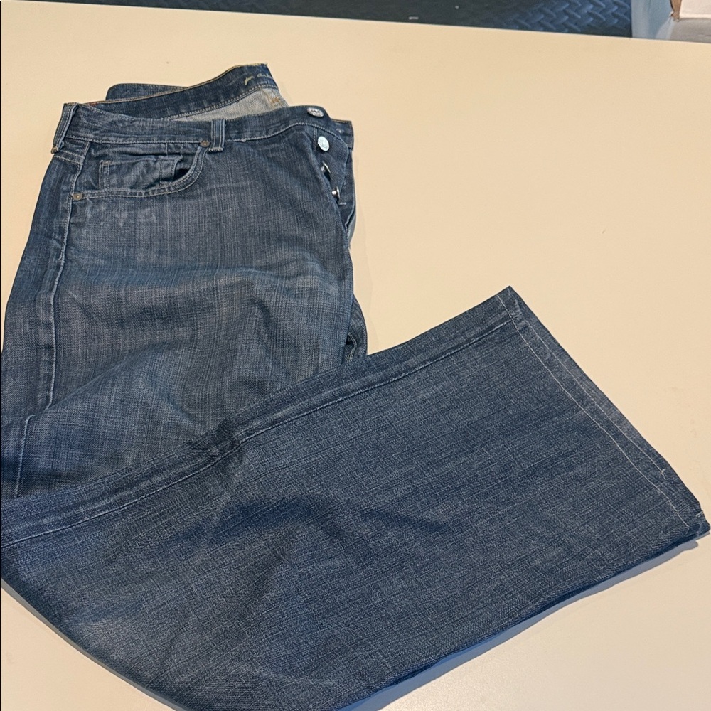 7 For All Mankind Dark Blue Bootcut Jeans